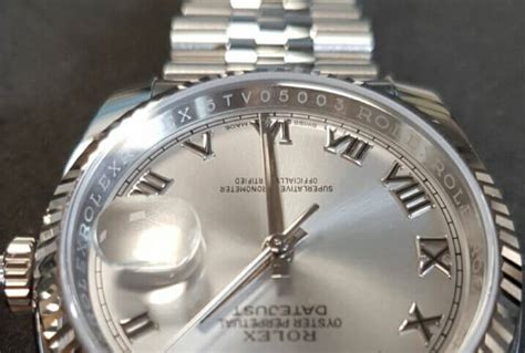 rolex serial number inside bezel.